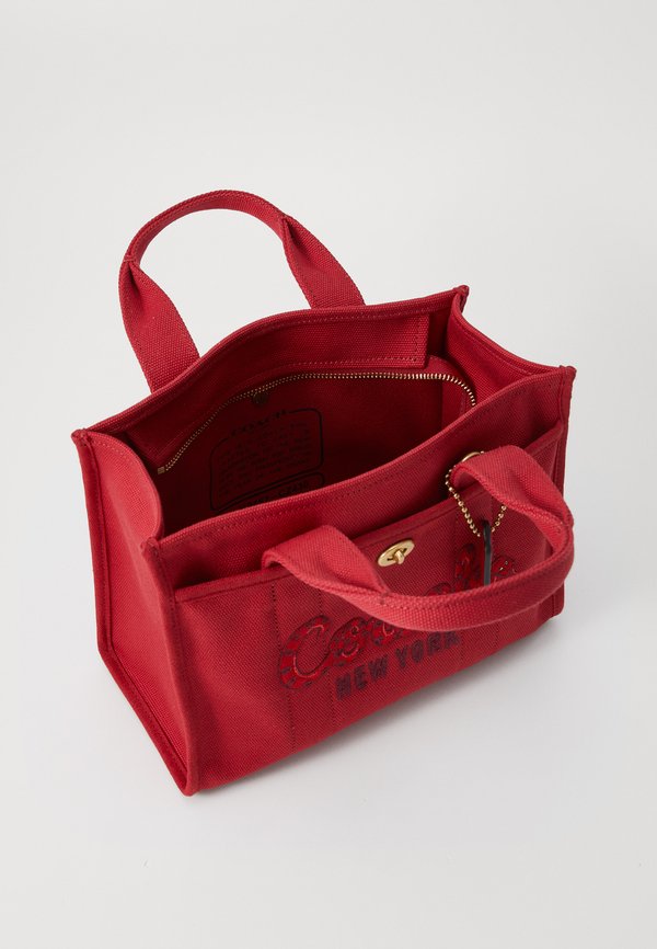 NEW YEAR SNAKE SCRIPT CARGO TOTE  - Handbag - ruby4