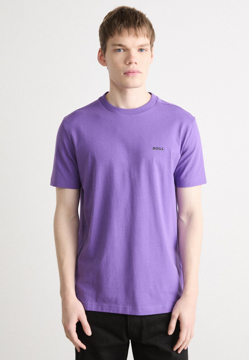 BOSS TEE - Paprasti marškinėliai - dark purple