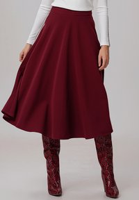 Smart and Joy MIDI - Jupe trapèze - rouge foncé