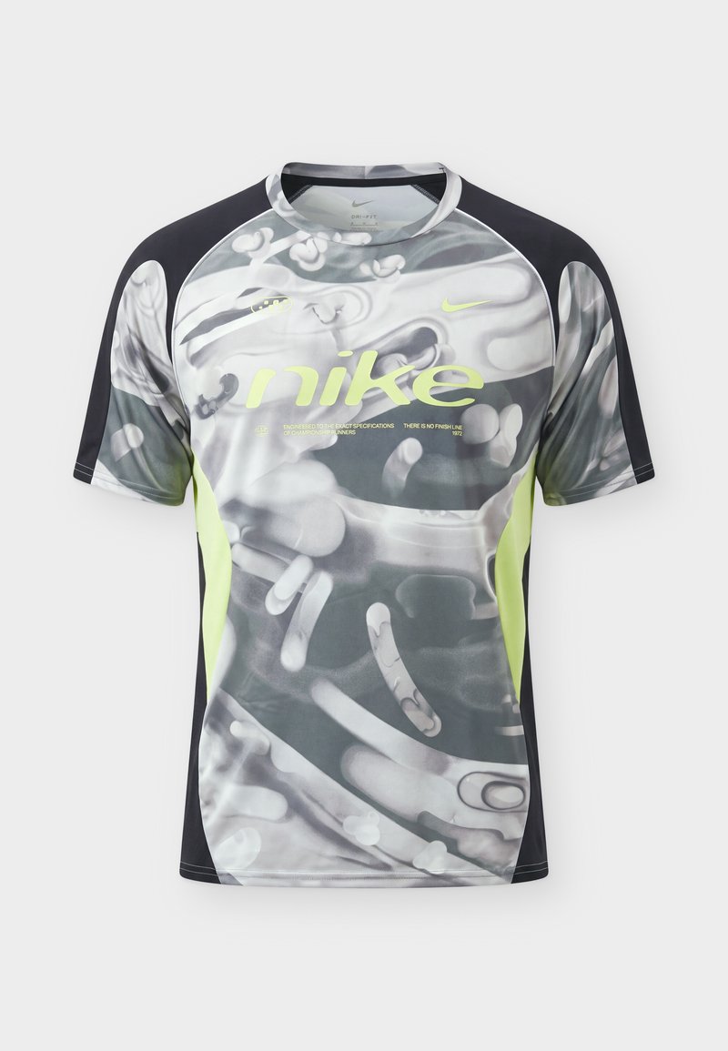 Nike Performance INLINE DISRUPT - Sports T-shirt - smoke grey/black ...