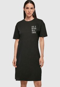Merchcode LIFE IS BETTER SLIT  - Trikoomekko - black