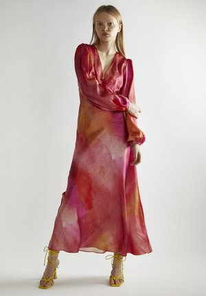 FLOWER - Maxi dress - orange pink tie dye