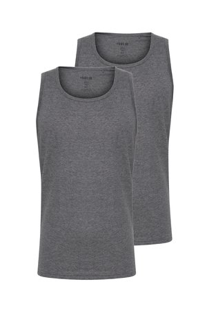 Solid SDCASAL 2 PACK - Top - grey melange
