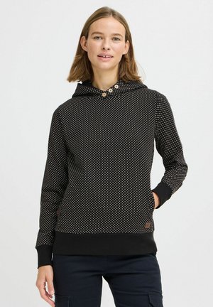 VERA - Jersey con capucha - black
