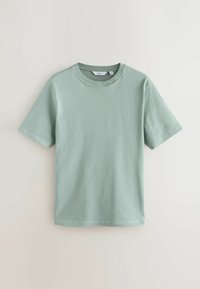 Next HEAVYWEIGHT 3 PACK - REGULAR FIT - Základné tričko - blue ecru slate grey contrast stitch