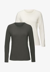 Unausgewählt, graugrün creme