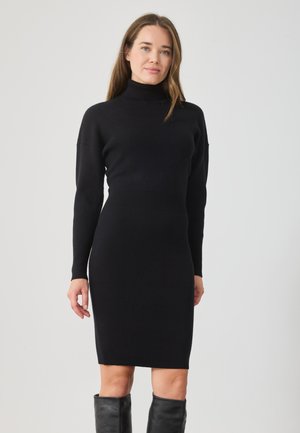 Strikket kjole - black
