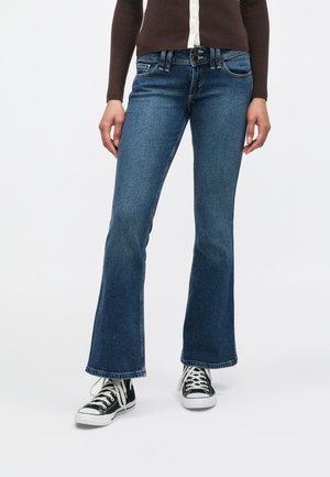 DEL MAR RAINBOW BOOT - Bootcut-farkut - dark-blue denim