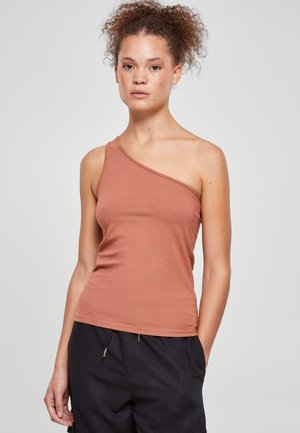 ASYMMETRIC  - Tops - terracotta