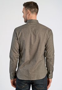 Jack's Sportswear MÉLANGE BRUSHED  - Camicia - mid brown mel