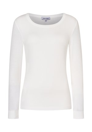 GLÄNZENDES LANGARM - Langarmshirt - offwhite
