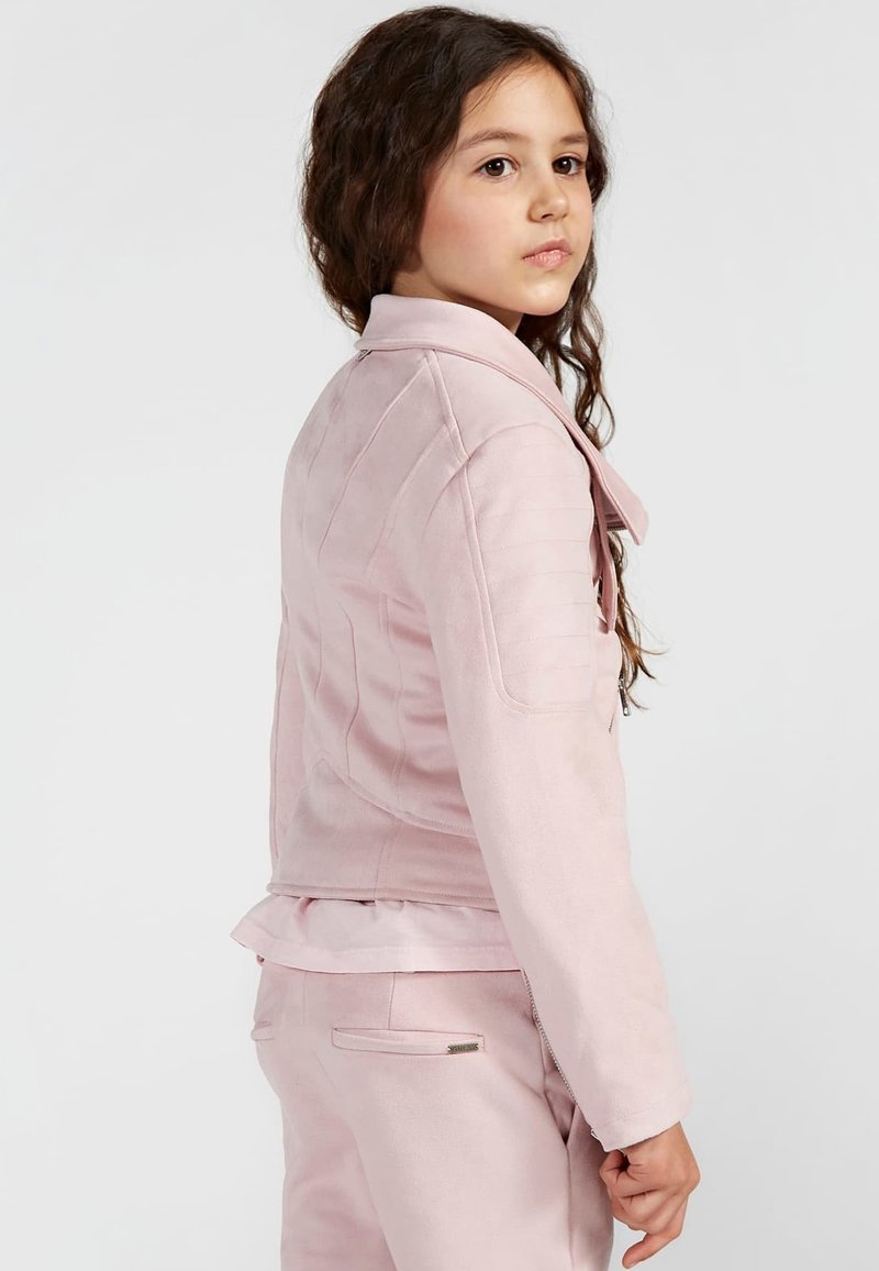 Kinder Jacken | Guess VELOURSOPTIK Übergangsjacke rose/rosa - WF03978 Kinder Jacken | Guess VELOURSOPTIK Übergangsjacke rose/rosa - WF03978