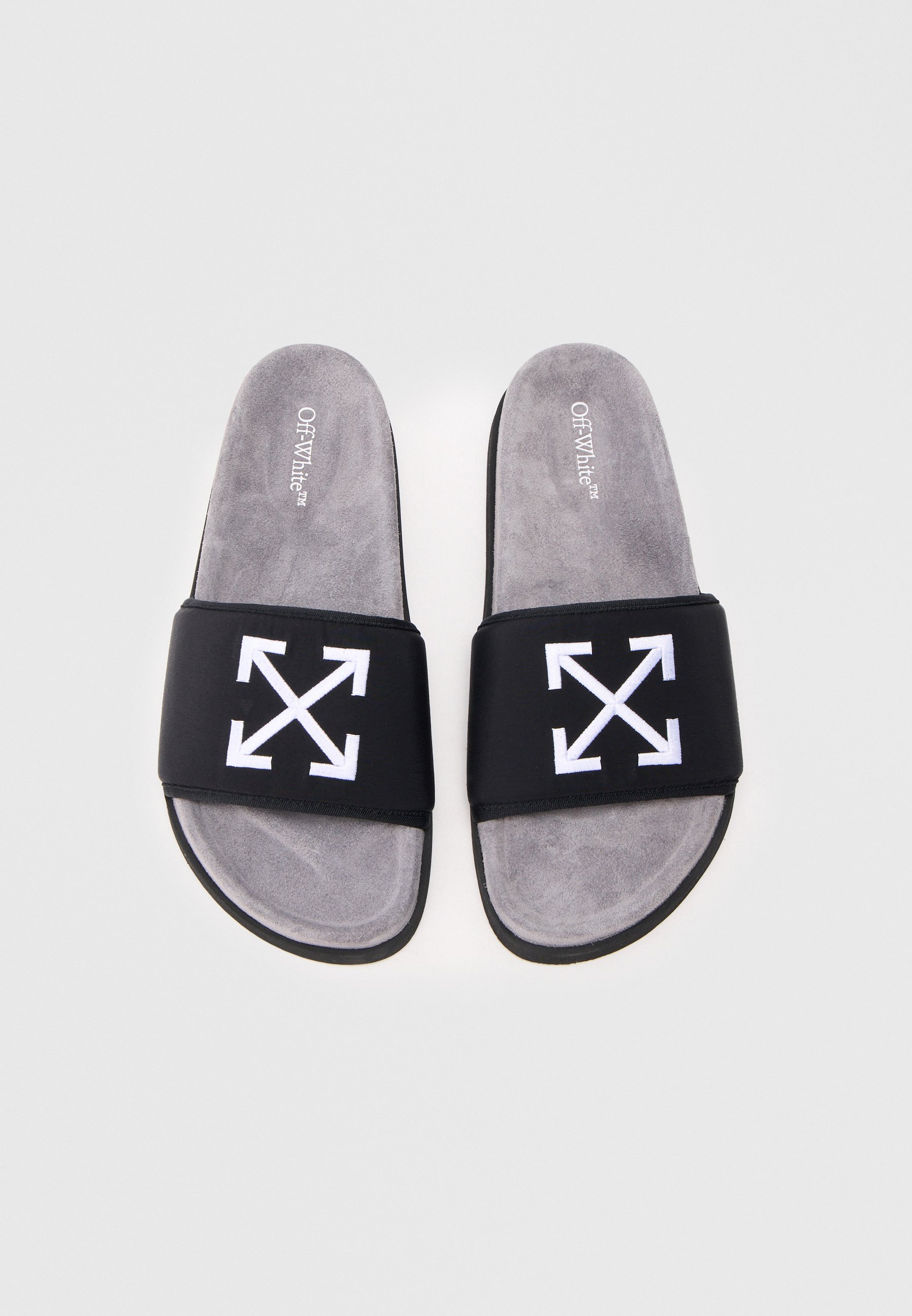 off white sliders black