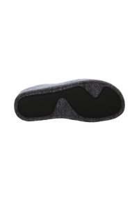 Soletta in felt grigio con fondo in gomma nera texturizzata. Forma sagomata con design ondulato, che offre presa e ammortizzazione.