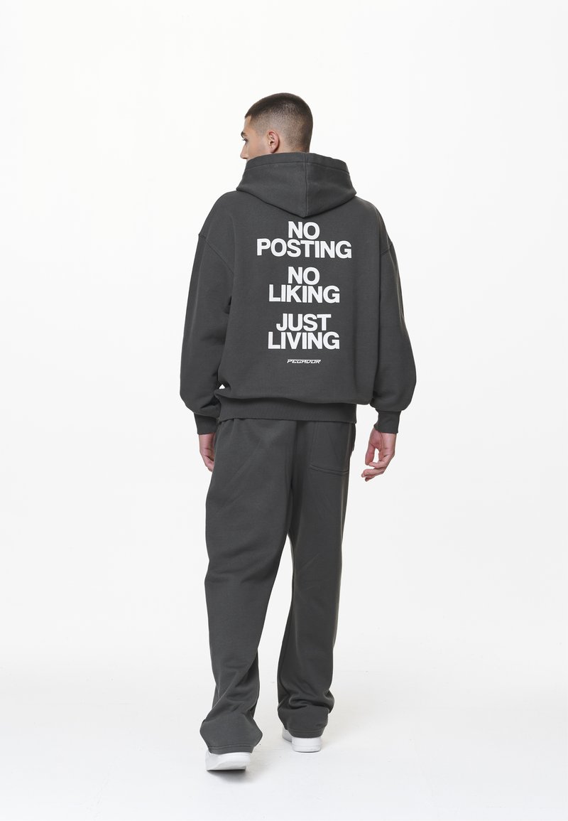 Pegador DEVON OVERSIZED HOODIE - Hanorac - washed volcano grey