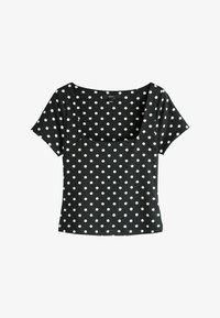 Kijelölve, black ecru polka dot