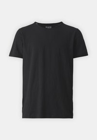 SLHMORGAN SS O-NECK TEE W NOOS - T-shirts - black