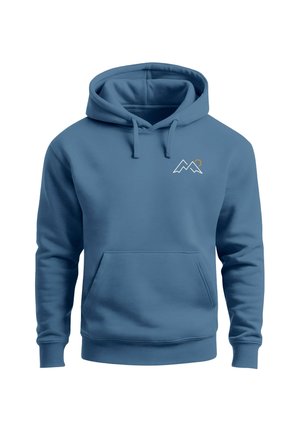 PRINT DOUBLE PEAKS MIT BERGLINIE - Hoodie - indigo blue