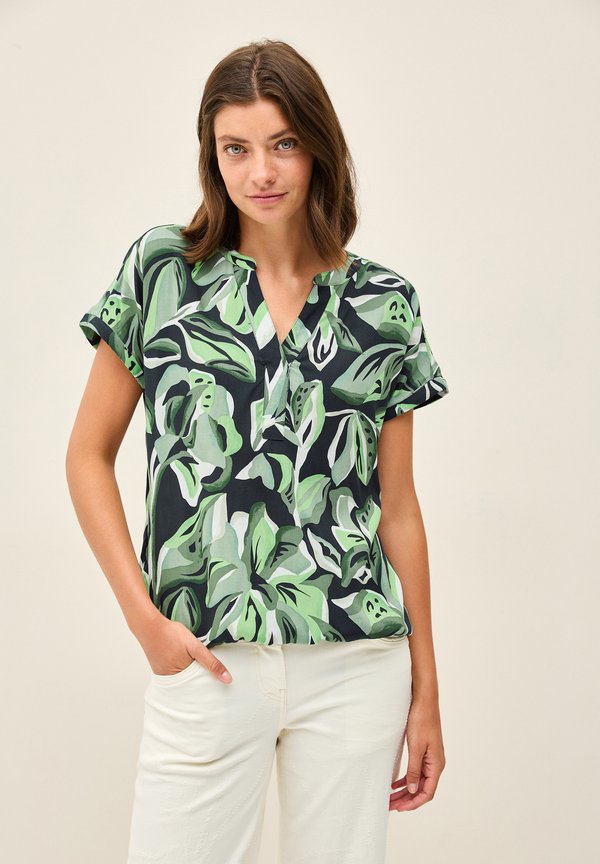 GEMUSTERTES - Bluse - grün