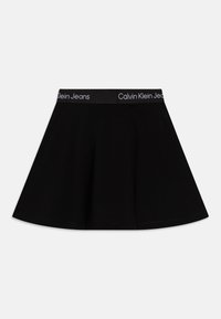 Calvin Klein Jeans PUNTO TAPE FLARE SKIRT - Minikjol - black