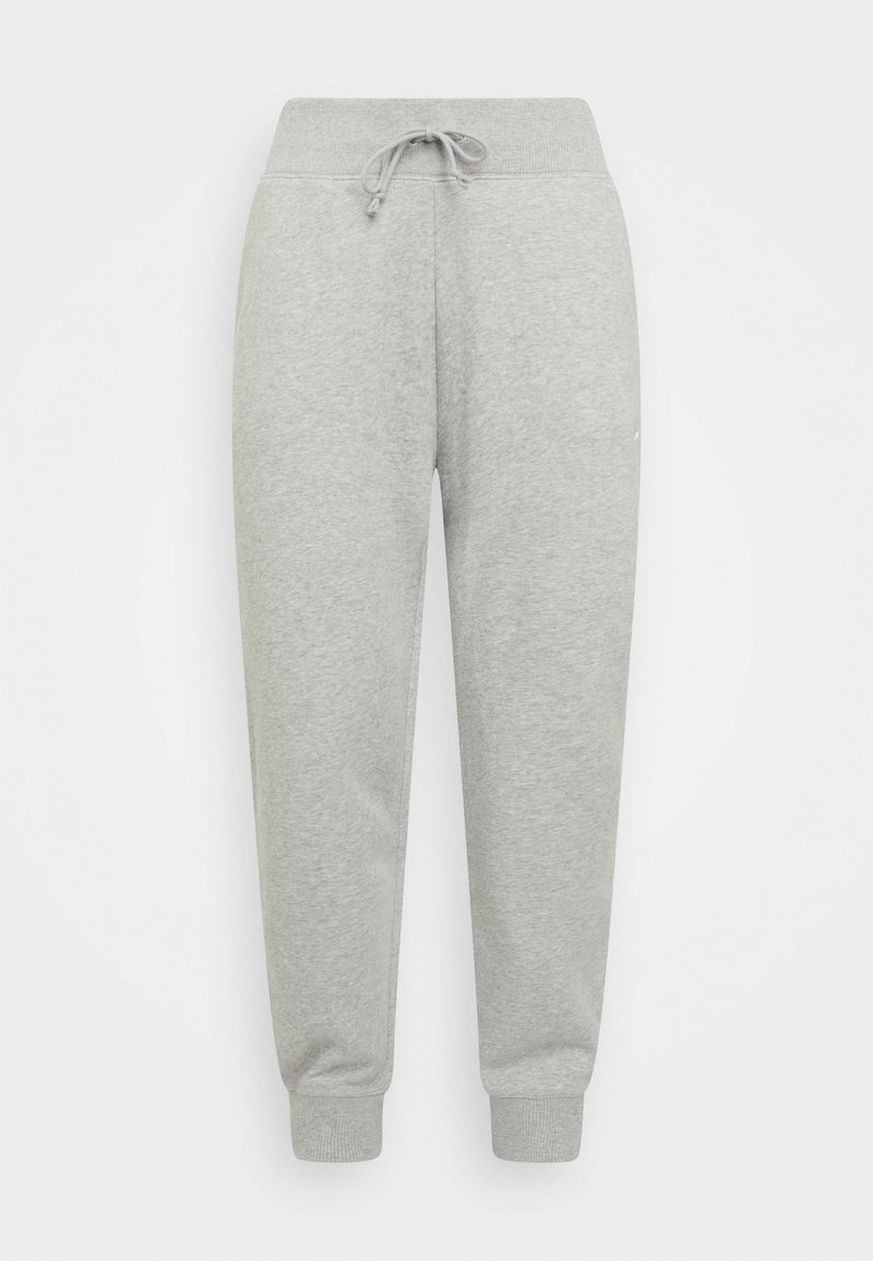 Helle graue Sweatpants aus weichem Baumwollmischgewebe, mit einem elastischen Bund und einem Kordelzug sowie schmal zulaufenden Bündchen an den Knöcheln.