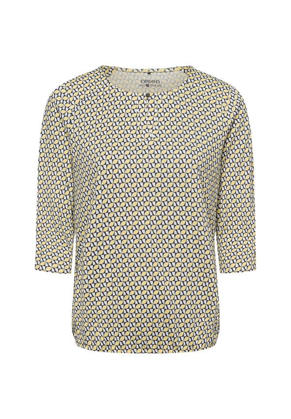 LANGARMSHIRT CLARA - Tunika - gelb marine