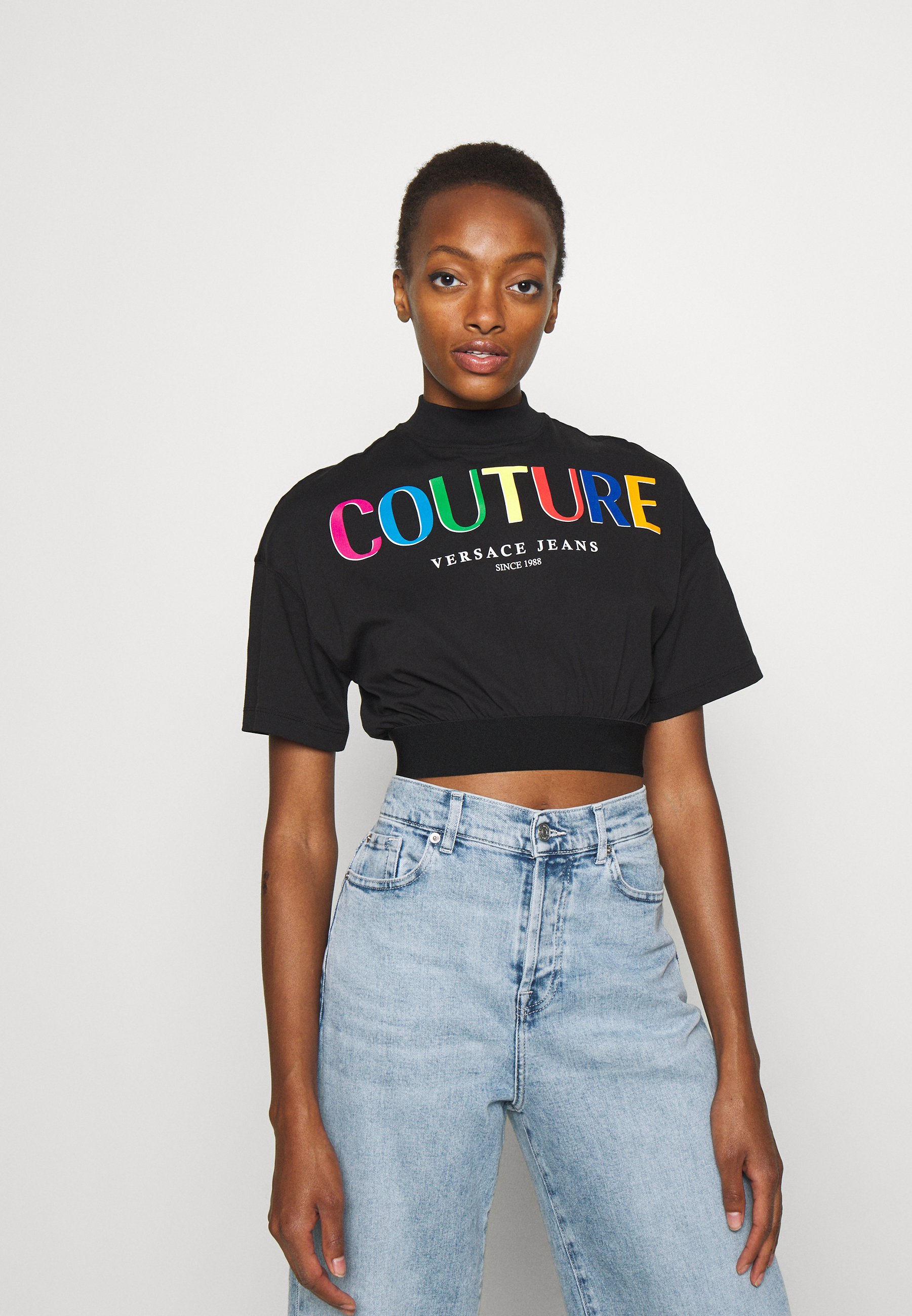 Versace Jeans Couture T-shirt con stampa - black/multi/nero - Zalando.it
