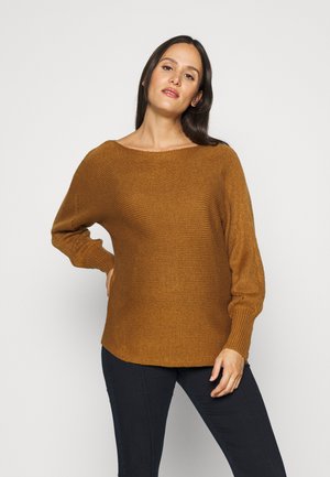OLMNICOYA BOAT NECK PULLOVER - Trui - rubber