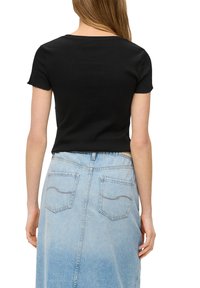 QS CROPPED - T-paita - schwarz