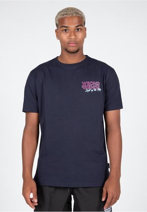 LIGHT UP THE CITY  - Print T-shirt - navy