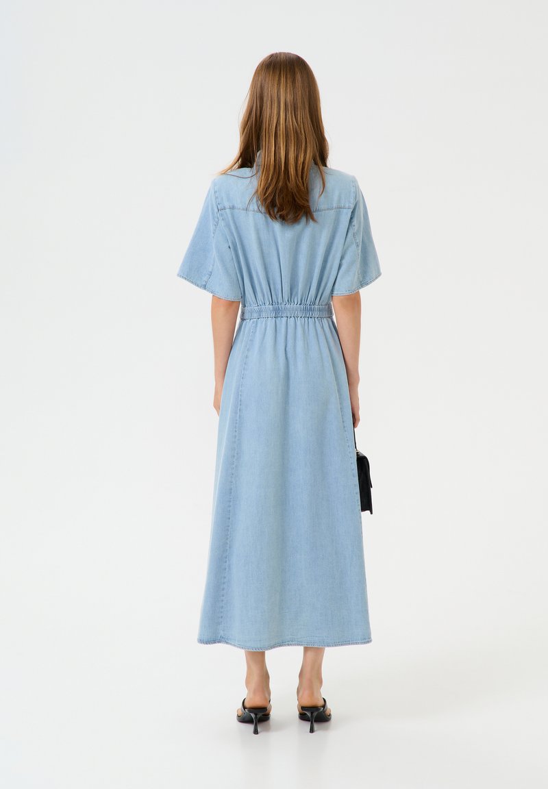 gestuz denim dress Gestuz Samia Dress Denim Indigo Blue