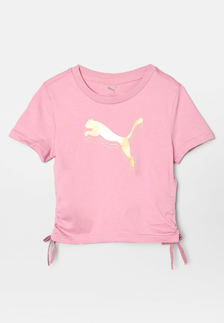 Puma T-shirt print donkerroze