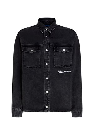 Karl Lagerfeld Jeans, KLJ KARLISM OVERSHIRT - Jachetă din denim - washed black