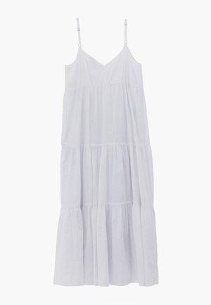 OXXO, OXXO V NECK RUCHED LONG DRESS - Vestido largo - white