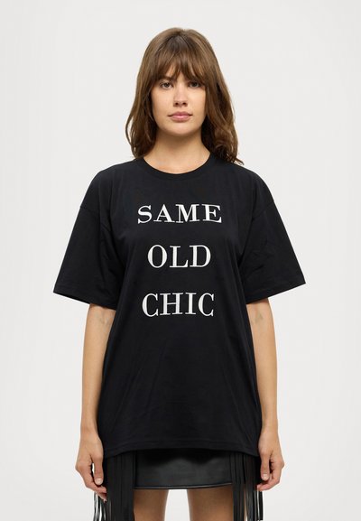 MOSCHINO T-shirt imprimé - fantasia nero