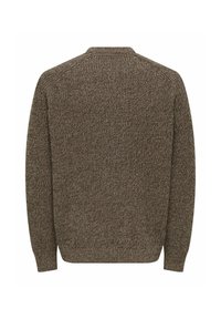 Only & Sons ONLY & SONS PULLOVER  - Pullover - dark brown