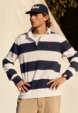 Polo Ralph Lauren THE ICONIC RUGBY SHIRT - Pitkähihainen paita - dark cobalt/deckwash white