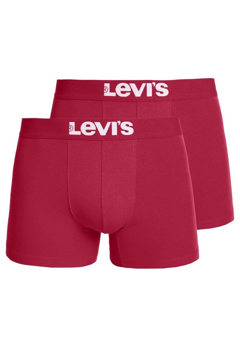 Levi's® SOLID BASIC BOXER 2 PACK - Trunks - chili pepper