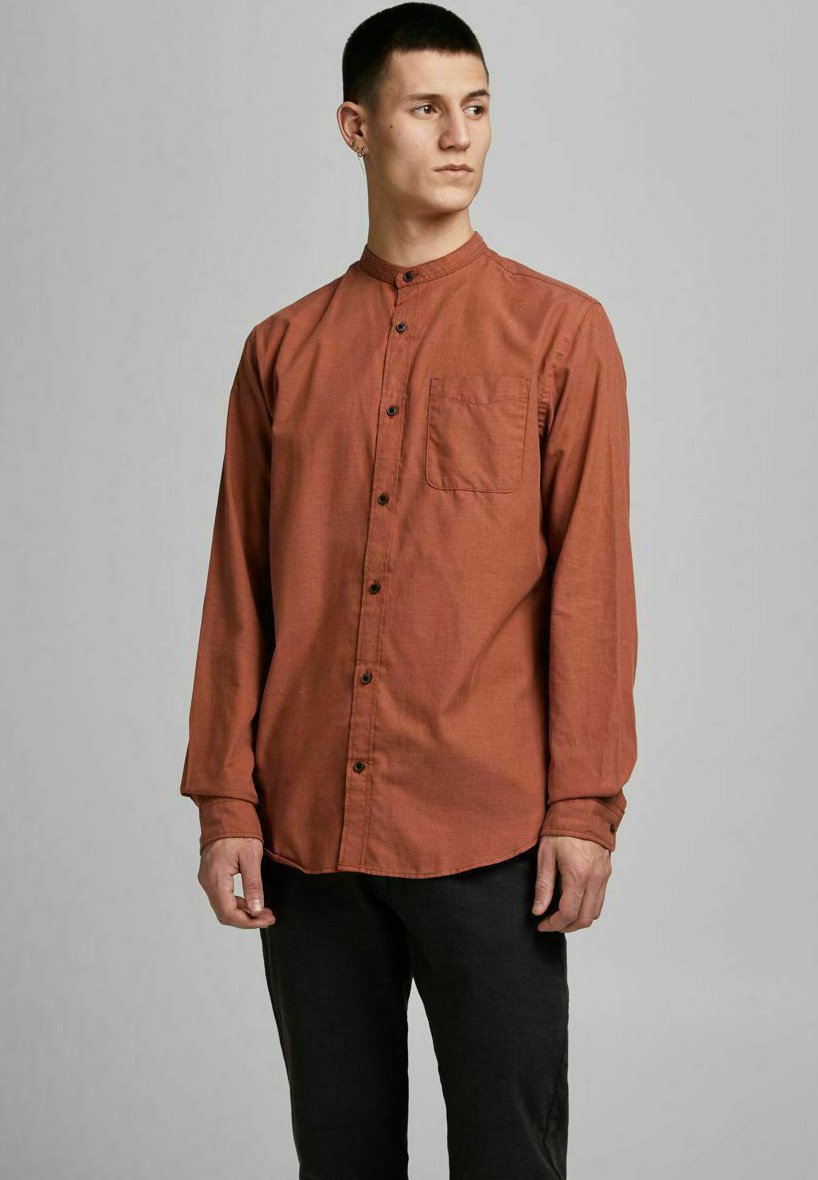Jack \u0026 Jones JWHMELANGE SLIM FIT - Camicia - umber/sabbia - Zalando.it