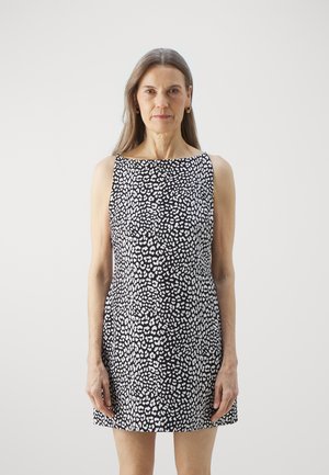 MICHAEL Michael Kors CHEETAH BOAT - Freizeitkleid - black/white