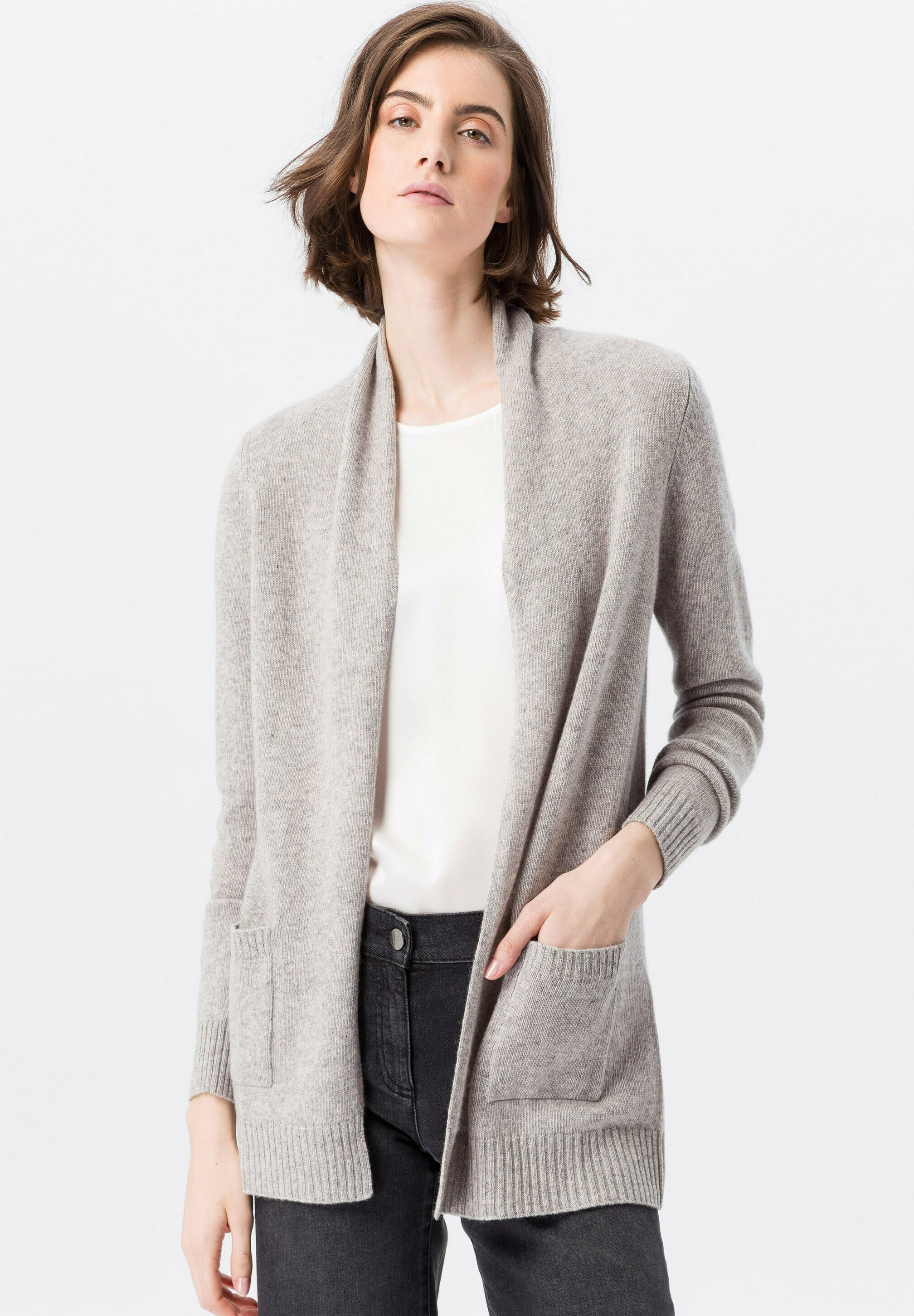 PETER HAHN Vest - light grey/lichtgrijs gemêleerd - Zalando.nl