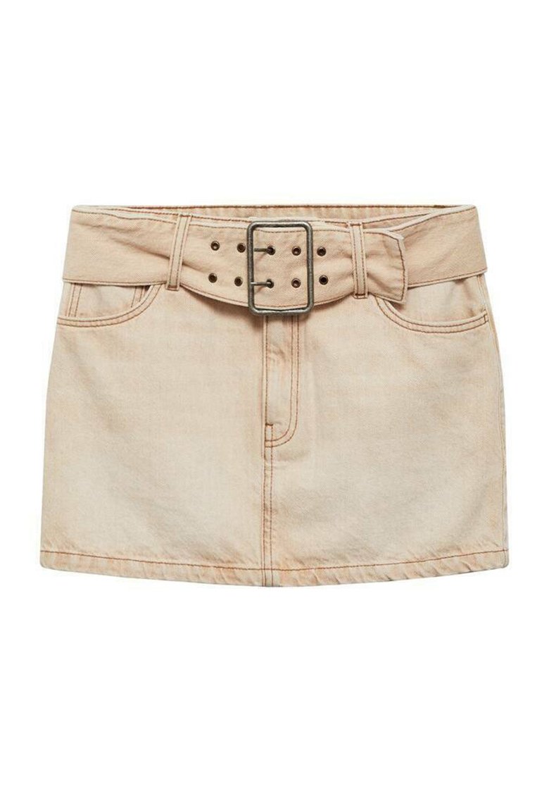 Mango Minirok zandkleur Mango Minirok zandkleur