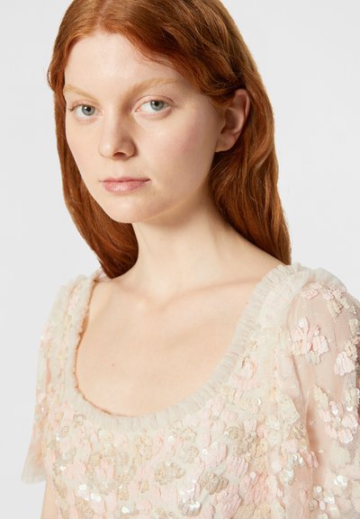 Needle & Thread - MARY ROSE SCOOP NECK ANKLE GOWN - Occasion wear - champagne/pink multi