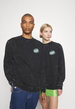 Springfield Felpa Con Cappuccio Acid Wash Per Donna - Tuta Maglia Maniche Lunghe Con Spalla Caduta - Urban Style