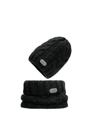 KOMIN - Schal - black