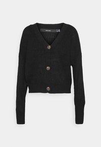 Vero Moda VMLEA LS V NECK CUFF NOOS - Cardigan - black