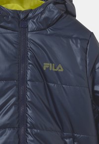 Fila WILLOW HOODED PUFF JACKET - Vinterjacka - black iris