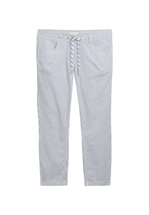 TOM TAILOR Stoffhose - navy irregular woven stripe