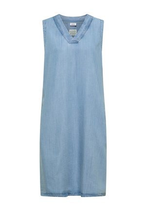 Cecil, KNEE-LENGTH DRESS AUS LYOCELL WITH V-NECK - Robe en jean - light blue used wash