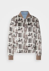 REVERSIBLE PRINTED - Geacă bomber - grey scale